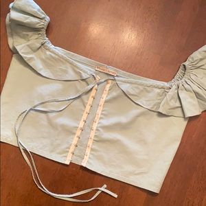 Off the shoulder crop top